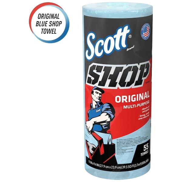 SCOTT SHOP ORIGINAL TOWEL ROLL (75147), 55 COUNT (PACK OF 1)