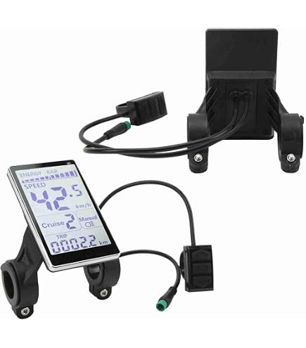 Écran LCD Pour Scooter Électrique 36-60V - Compatible Protocole Générique #2, Connecteur 6 Broches, Affichage Vitesse Puissance