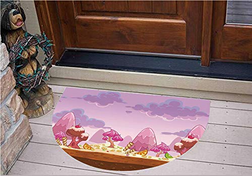 3D Semicircle Floor Stickers Personalized Floor Wall Sticker