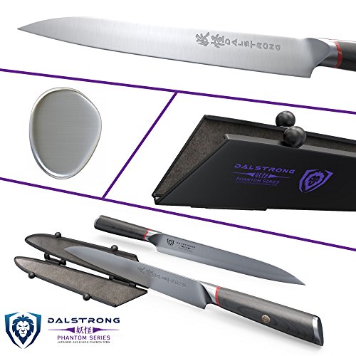 DALSTRONG Yanagiba Sushi Knife - Phantom Series - Japanese AUS 8 Steel - 9" - Traditional Sashimi Knife - Single Bevel - Sheath