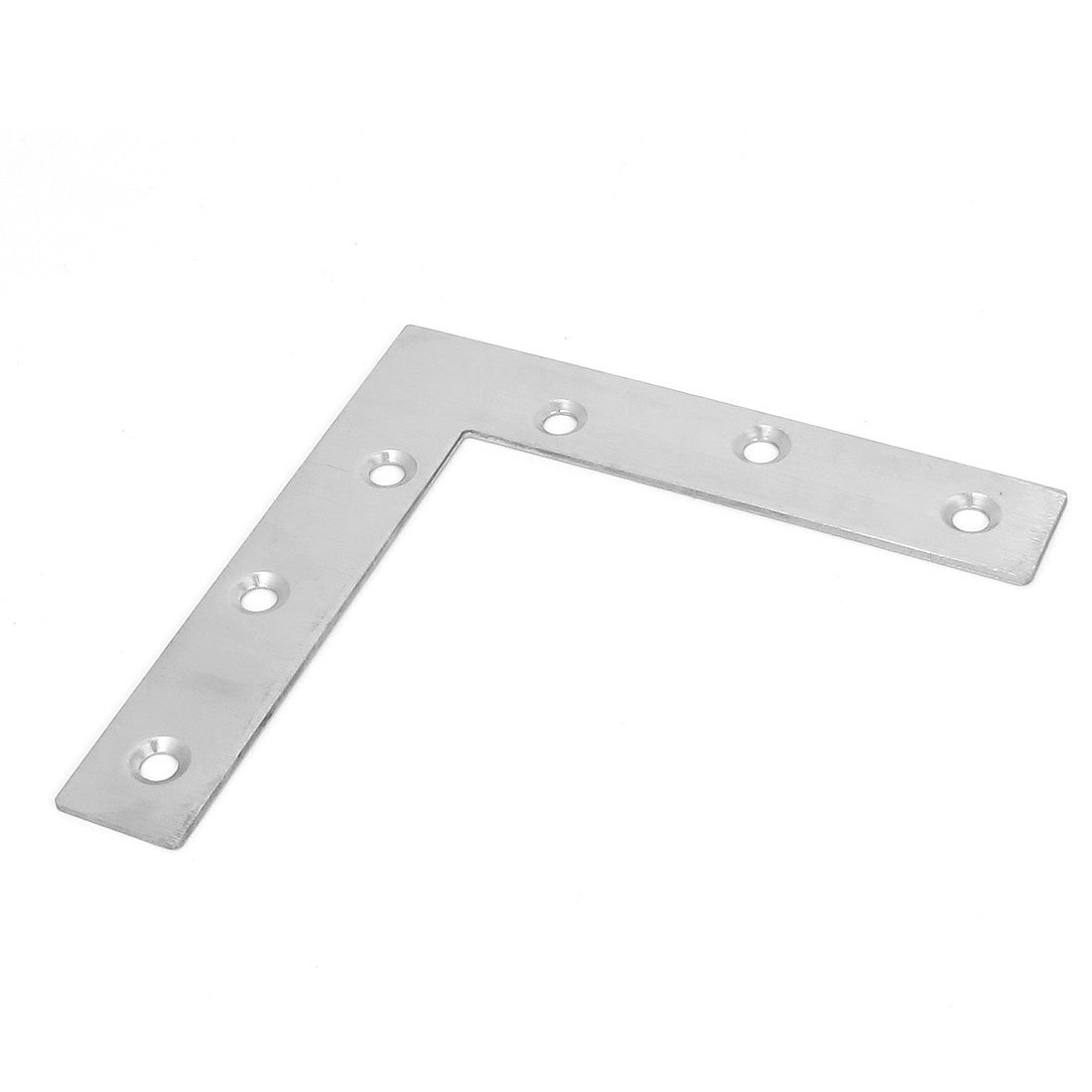 Sourcingmap 120mmx120mm Flat L Shape Corner Brace Repair Plate Right Angle Bracket