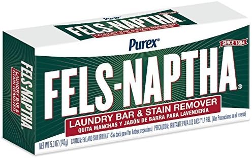 Fels Naptha Laundry Bar and Stain Remover, 5 Ounce by Fels Naptha