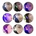 ayamaya LED Light Up Earrings, 2 Pairs Changing Color Christmas Light up LED Earrings Studs Flashing Blinking Earrings Dance Party Unisex for Men Women