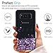 LeYi for Galaxy S8 Active Case (Do Not Fit S8) with HD Screen Protector for Girls Women, Glitter Shiny Bling Quicksand Liquid Clear TPU Protective Phone Case for Samsung Galaxy S8 Active Purple