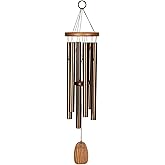 Woodstock Wind Chimes Amazing Grace Chime Medium (24'') Bronze Wind Chime Inspirational and Memorial Gifts Wind Chimes for Ou