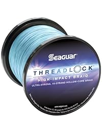 Seaguar Threadlock trenzada línea de pesca, Azul, 80 pound 600 yard