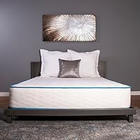 Dreamfoam Bedding Arctic Dreams 10-Inch Cooling Gel Mattress, Queen