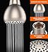 High Pressure Shower Head - 3 Inch Anti-clog Anti-leak Showerhead - Adjustable Metal Swivel Ball Joint with Filter - Ultimate Shower Experience Even at Low Water Flow and Pressure (Brushed Nickel)