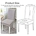 CosyVie Super Fit Universal Stretch Dining Chair Covers, Removable Washable Slipcovers for Dining Room Chairs 4 Pcs/Pack(Gray)