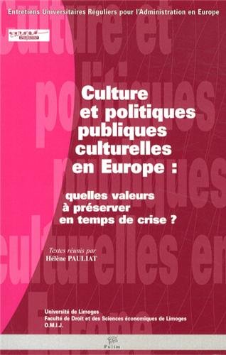 Culture et politiques publiques culturelles en Europe