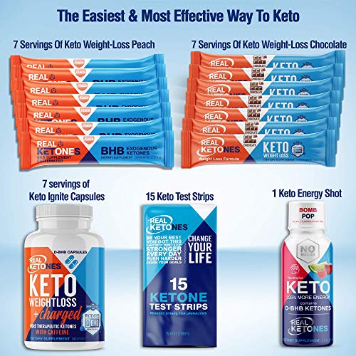 Real Ketones 7 Day Keto Starter Bundle Kit Exogenous Ketone BHB