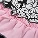 Masione Baby Toddlers Cotton Cute Hairband+ Dress+ Underpants Outfit (S Size for 0-12 Month Infant, Damascus)