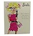 Graphique Barbie Spring Assorted Boxed Notecards, 20 Embellished Gold Foil Classic Barbie Cards on Coated Cardstock, with 4 Designs, Matching Envelopes and Storage Box, 4.25