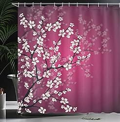 Ambesonne Japanese Shower Curtain, Spring Season