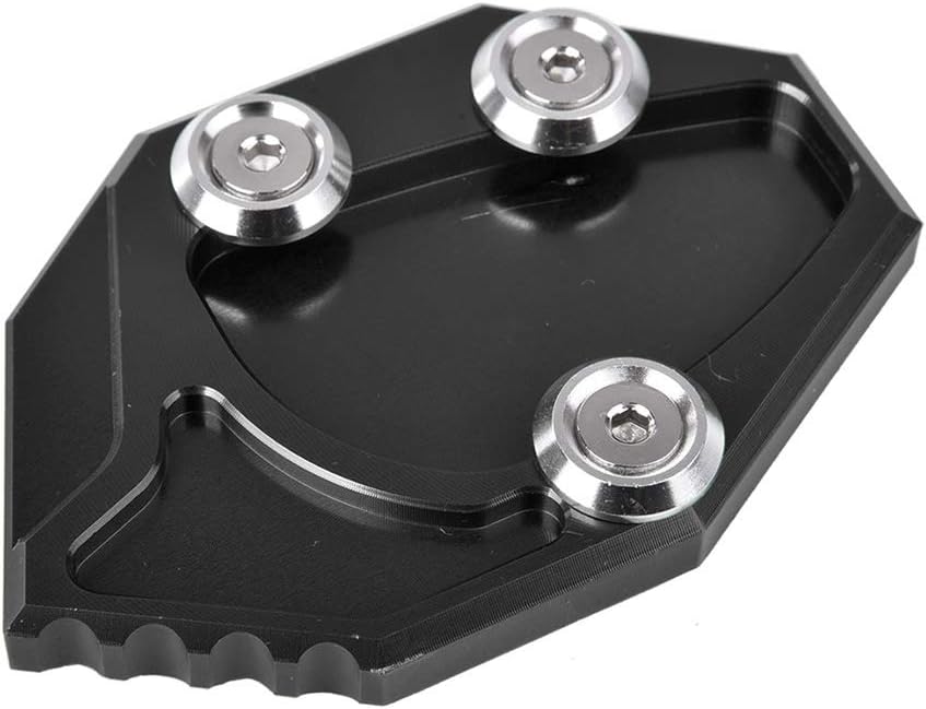 Side Stand Kickstand Sidestand Extension Enlarge Plate Pad Accessorie for 2006 2007 2008 2009 2010 2011 2012 2013 2014 2015 KAWASAKI ZX14R /ZX14/ZX1400/ZZR1400/GTR1400 (Black)