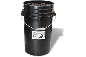 USA KNIFEMAKER SUPPLY Blacksmith Coal, Forge Coal, Heating Coal- Pennsylvania Smithing Coal- Nut Size- 5 Gallon Bucket
