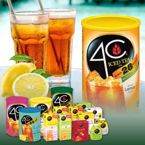 4C Powder Drink Mix, Sugar Free Pitcher Packs, Refreshing Water Flavorings, Makes 2 Quarts Each
