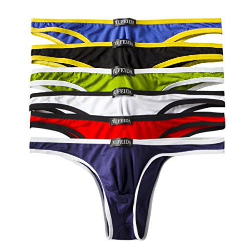 Tanga-da-uomo-comodo-in-modal-perizoma-sexy-a-vita-bassa-confezione-da-6