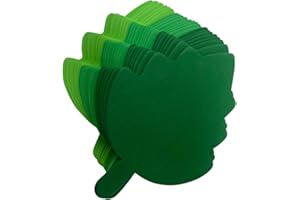 AONEFUN Die Cut Leaves - Foam Leaves 24 Pcs Leaf Cutouts for Bulletin Board & Craft Projects Approx 6" Foam Leaves for Crafts Leaf Cut Outs Spring Crafts for Kids Caterpillar Craft Leaf
