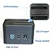 USB3.0 to SATA Dual Bay Hard Drive Docking Station for 2.5/3.5inch SATA I/II/III HDD/SSD Offline Clone,Support 2x 10TB&UASP