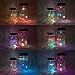 Cynzia 30LED Solar Mason Jar Lights, 8 Pack Jar Lid String Lights (No Jars), Waterproof Fairy Firefly Light for Garden, Patio, Outdoor, Yard, Lawn Decor(8 Colors)