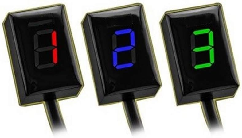 Amazon シフトインジケーター シフトインジケーター ギアポジション Led 6スピード カワサキ Z300 Z650 Z750 Z750r Z800 Z1000 Sx Zrx10 ギアインジケーター 車 バイク