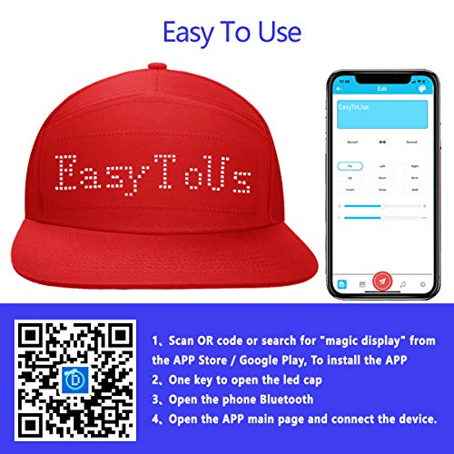 shunpad Party Hats for Men Woman Boy Girl Baseball Basketball Dance Caps Upgrade Red