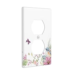 Butterfly Flower Single Duplex Outlet Light Switch