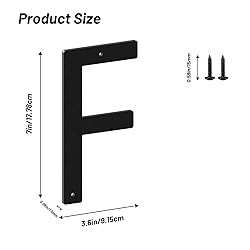 7 Inch House Numbers and Metal Letters for Outdoor