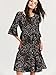 ANNA&CHRIS Women Boho Floral Ruffle Sleeve Casual Swing Vintage Loose Midi Dress