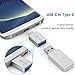 [2 Pack] iClever IT01 Type-C to USB 3.0 AF Connector for MacBook Pro, MacBook Air, the Lumia 950, Lumia 950 XL, OnePlus 2, Nokia N1, Lenovo Zuk Z1, Nexus 5X, Nexus 6P and More (Grey1)