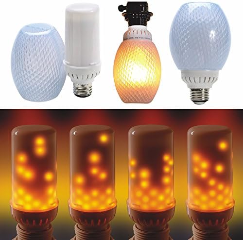FlameWave Flickering Flame LED Bulb - Top Mount - Flame Runs Top to Bottom