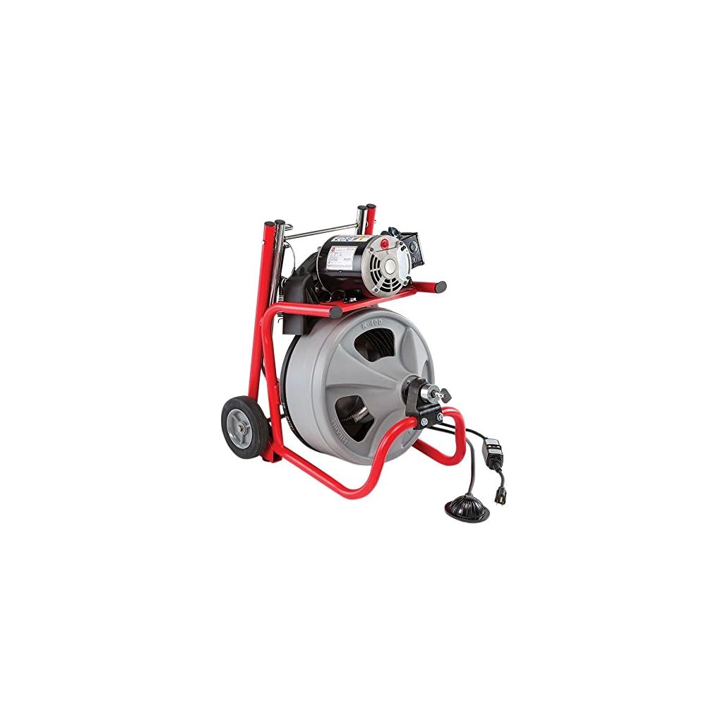 RIDGID 52363 K400 Drum Machine with C32 3/8 Inch x 75 Foot Integral