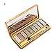 Women 9 Colors Waterproof Make UP Glitter Eyeshadow Palette with Brush (Color 5)