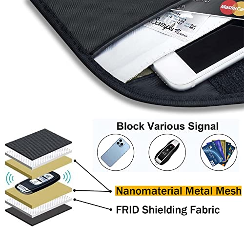 Signal Blocking Bag, ONEVER GPS RFID Faraday Bag Shield Cage Pouch