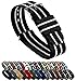 BARTON WATCH BANDS 18mm Black/Ivory Standard Length Ballistic Nylon NATO® Style Straps