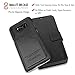AMOVO Galaxy S8 Plus Case, Samsung S8 Plus Wallet Case [Detachable Wallet Folio] [2 in 1] [Premium Vegan Leather] Samsung S8 Plus Case Leather with Gift Package (Black)