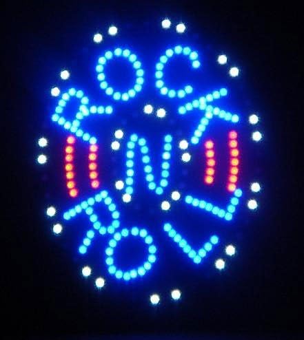 LED Rock N Roll Sign 19x19