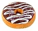 Cheer Collection Round Donut Pillow | 2-in-1 Reversible Super Soft Microplush Doughnut Pillow - Chocolate Glaze, Rainbow Sprinkles