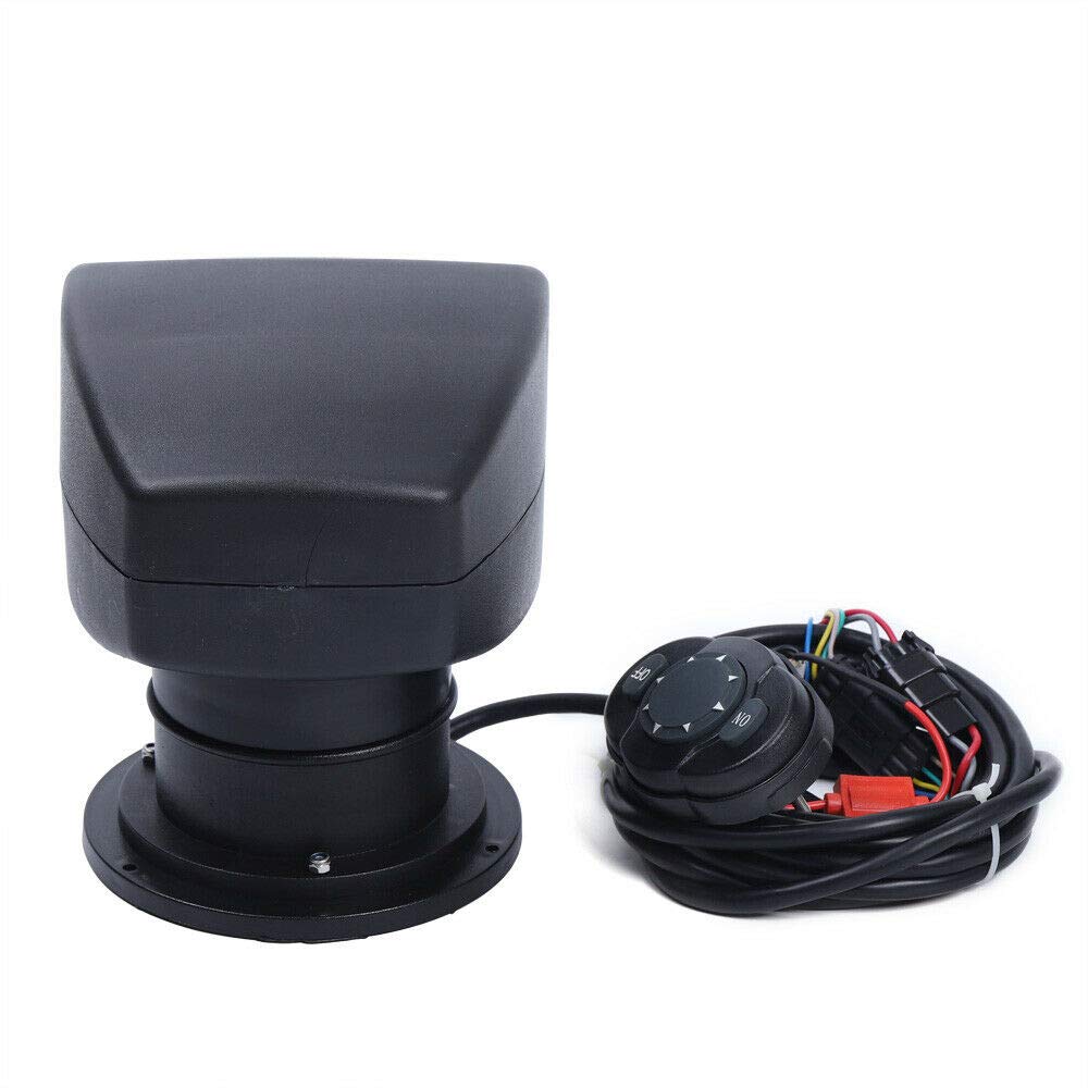 XYOUNG Searchlight, Boat LED Light, 100W 2500LM 3200K Marine Boat Remote Control Spotlight Truck Car Marine Boa Searchlight Black: Industrial & Scientific