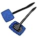 WINOMO 2pcs Car Windshield Cleaner Brush Auto Window Glass Cleaning Brush Tools with Long Handle (Blue)