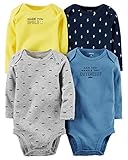 Carter's Baby Boys 4-pack Long-sleeve Bodysuits (24 Months, Cuteness)