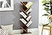 COPREE Bamboo 9-Shelf Tree Bookshelf Book Rack Display Storage Organizer Bookcase Shelving Free Standing Bookshelves for CDs, Movies & Books Holder