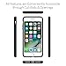 iPhone 8 Plus Case/iPhone 7 Plus Case, CaseCrown Lux Glider Case (Matte Black) w/Matte Finish & Felt Interior
