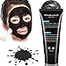 Mabox Peel Off Mask, Facial Deep Cleansing Purifying Acne Black Mud Face Mask- Blackhead Remover Peels Nose Acne Treatment Oil Control Natural Charcoal Black Mask