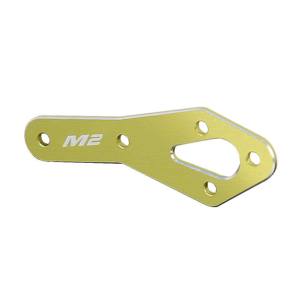 OMPHOBBY M2 Helicopter Parts Tail Motor Reinforced Plate Set-Yellow OSHM2124 Original Replacement for OMP HOBBY M2 V2 RC Helicopters Accessories Spare Part
