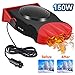 Upgrade Car Heater, 2 in 1 Portable Fast Heating Car Heater with Heating & Cooling Function Defroster Defogger 12V 150W, 3-Outlet Plug Adjustable Thermostat in Cigarette Lighter