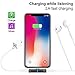 iPhone Dongle iPhone 7 Adapter Dual Lightning Wireless Charge and Listen Support Calling and Music Control Compatible with IOS 11 or Later (Black)