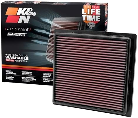 K&N Engine Air Filter: High Performance, Premium, Washable, Panel Filter: 2014-2018 (i10, Grand, Xcent), 33-3049