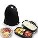 HIPPIH Insulated Waterproof Lunch Tote, Classic Durable Picnic Bag - Easy to Carry for Office, Picnic, Black